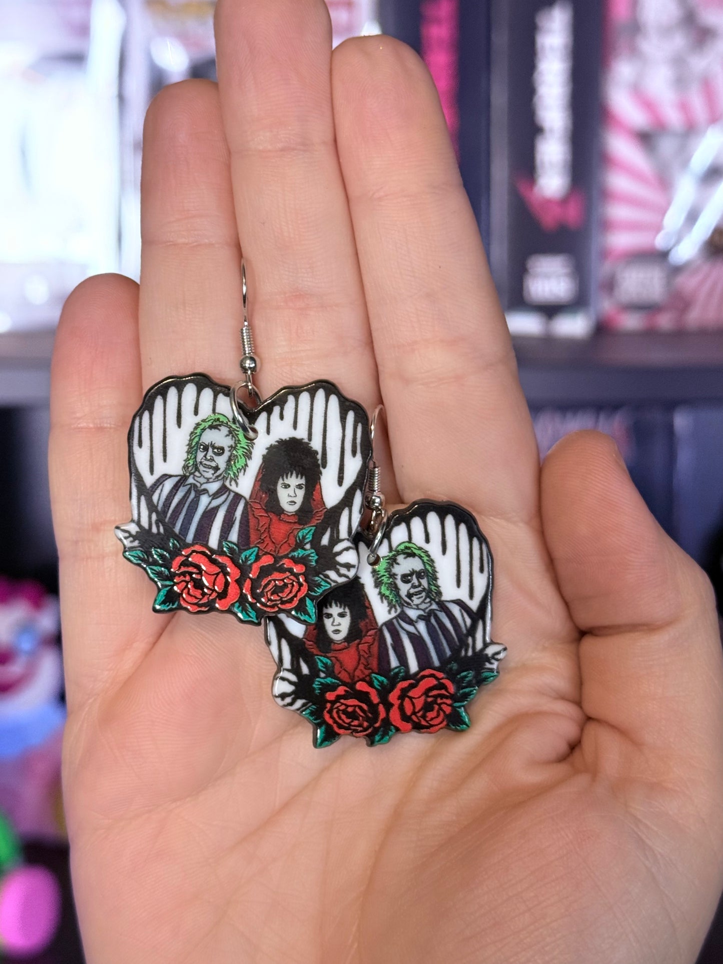 Beetlejuice Earrings