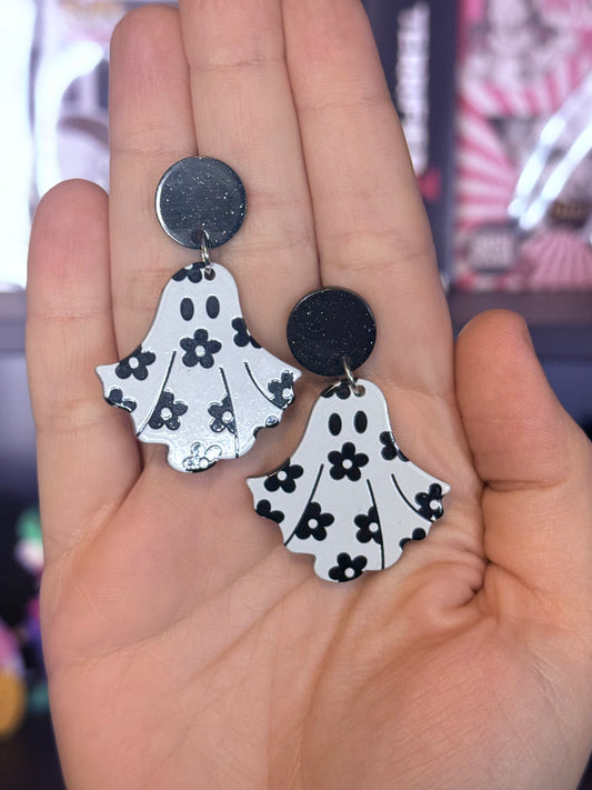 Flower Ghost Earrings